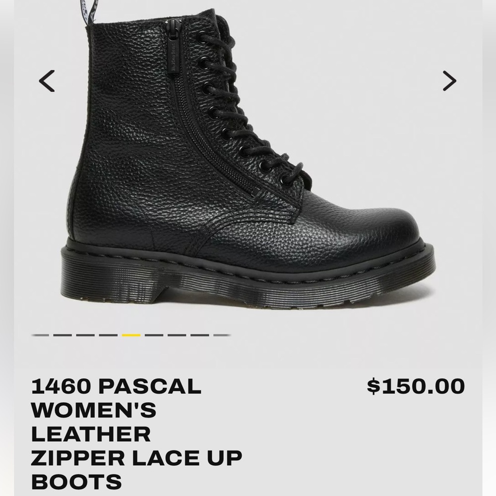 Dr. Martens 1460 Pascal Women's Black Boots size 8